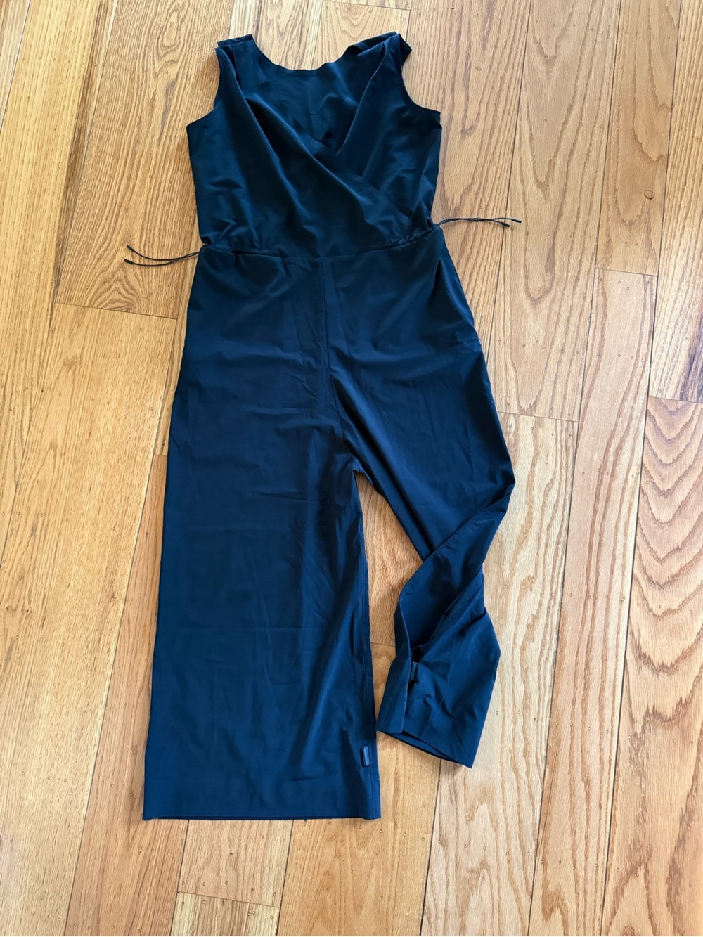 Title Nine Black Sleeveless Wide-Leg Jumpsuit